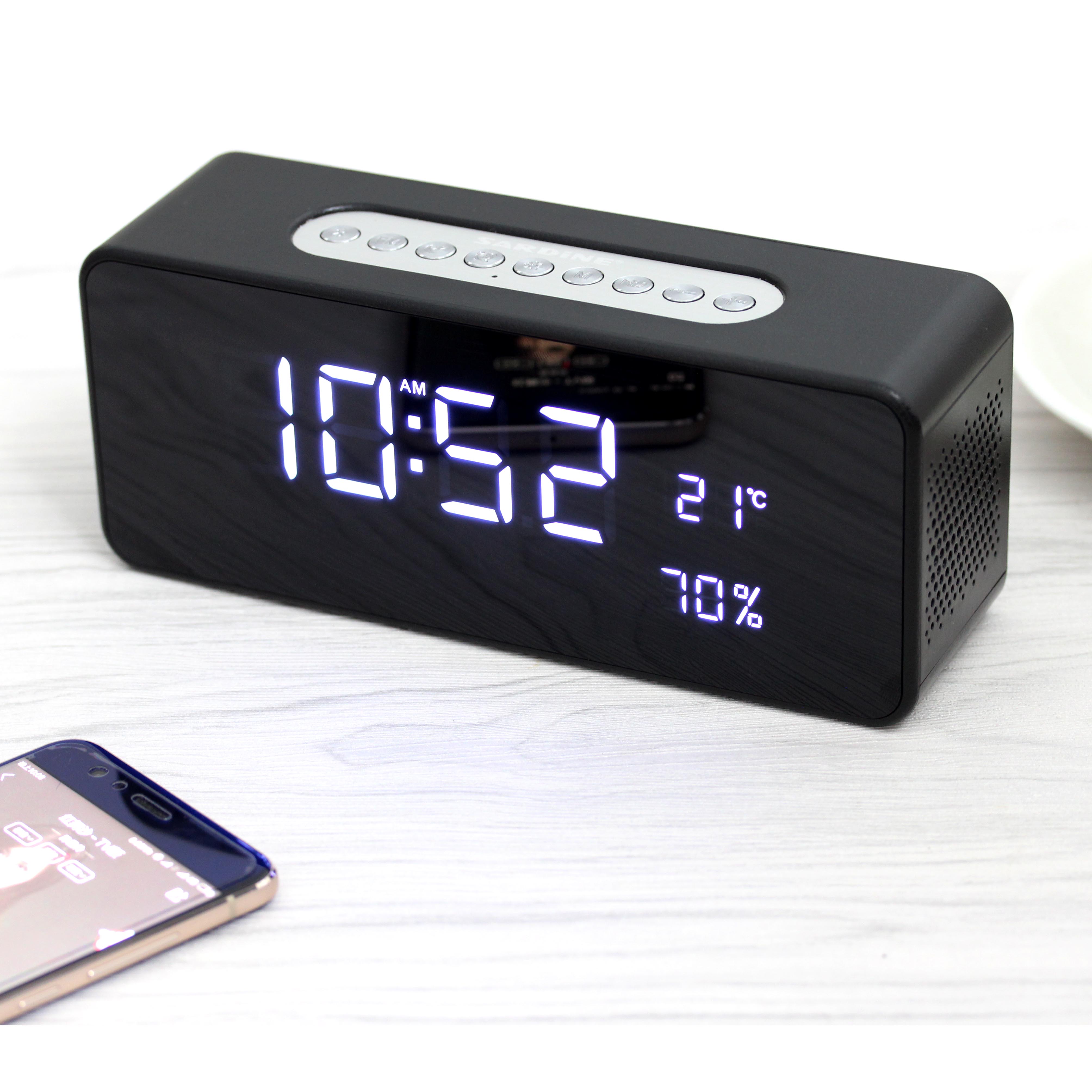 S1 Bluetooth Speaker with alarm clock and temperature