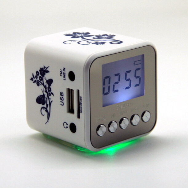 NiZHi mini speaker with alarm clock,FM radio